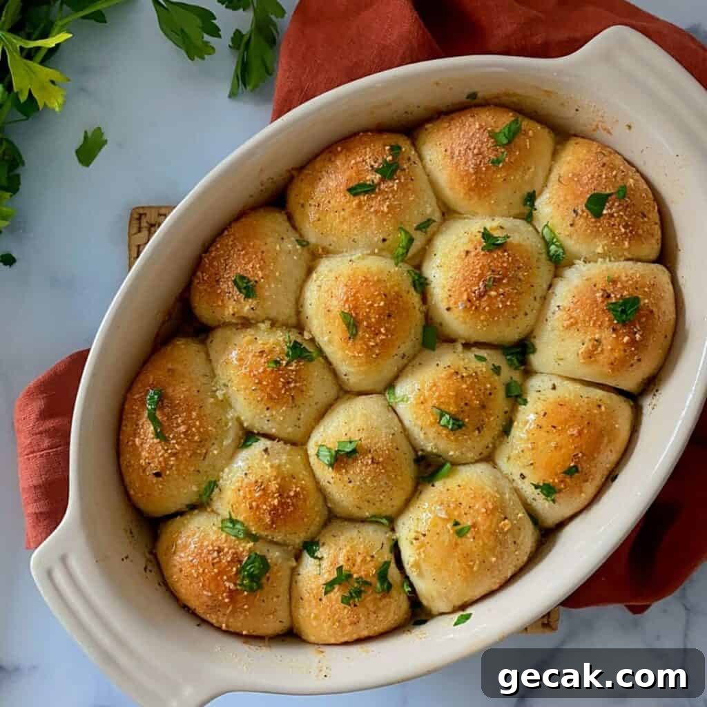 Cheese stuffed biscuit garlic knot bombs.