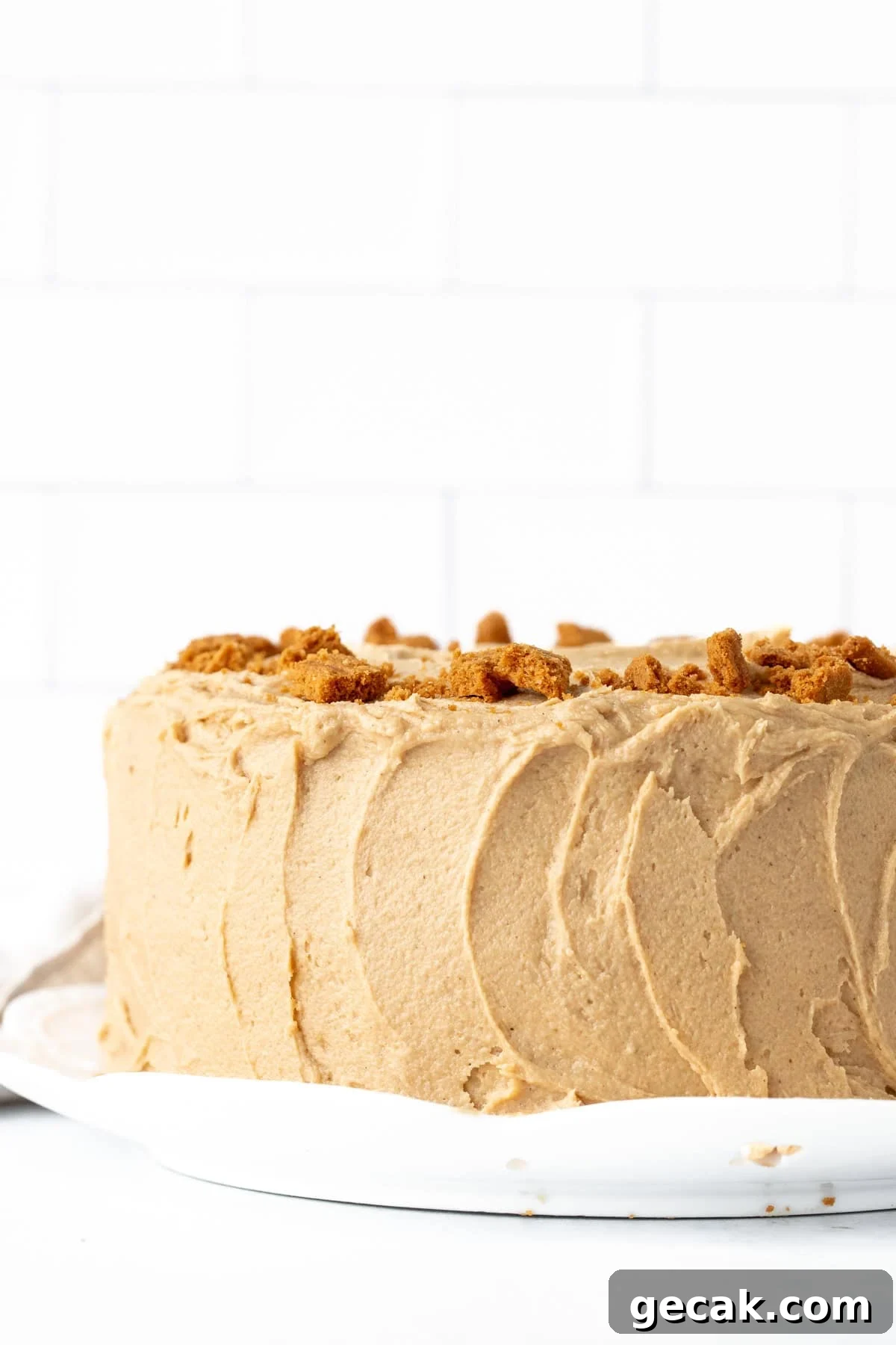 Decorated Biscoff cake