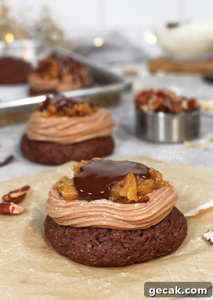 German Chocolate Cake Cookies