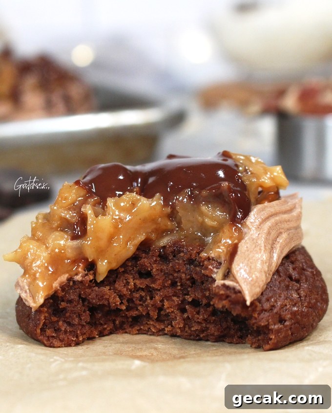 German Chocolate Cake Cookies