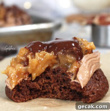 German Chocolate Cake Cookies