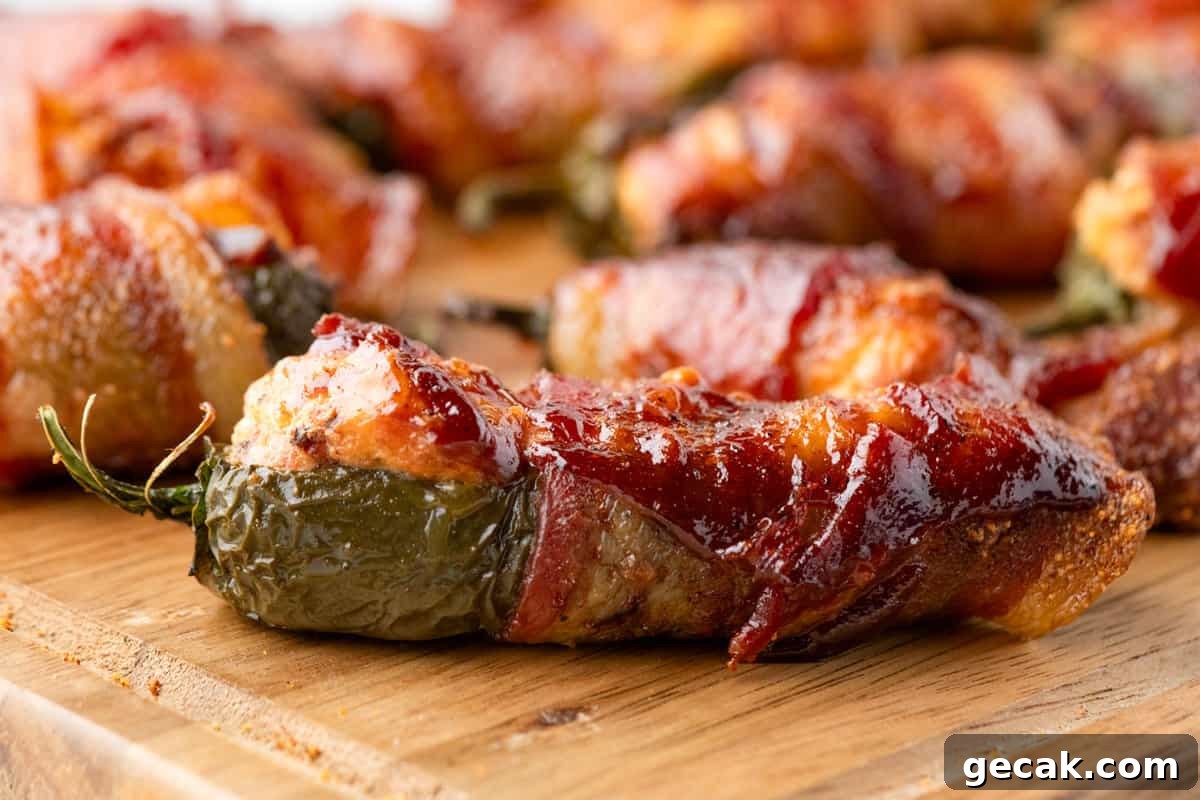 Texas Twinkies piping hot on wooden cutting board