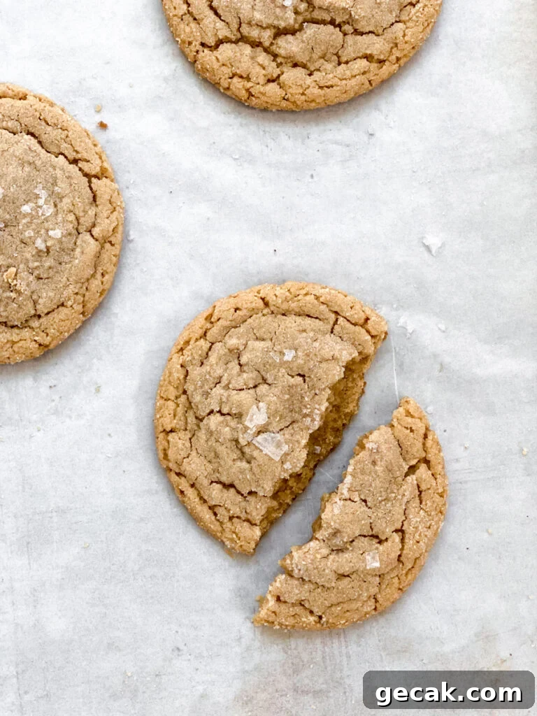 broken cookie on baking sheet
