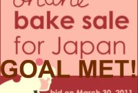 Online Bake Sale for Japan — Thank You (Donations & Results)