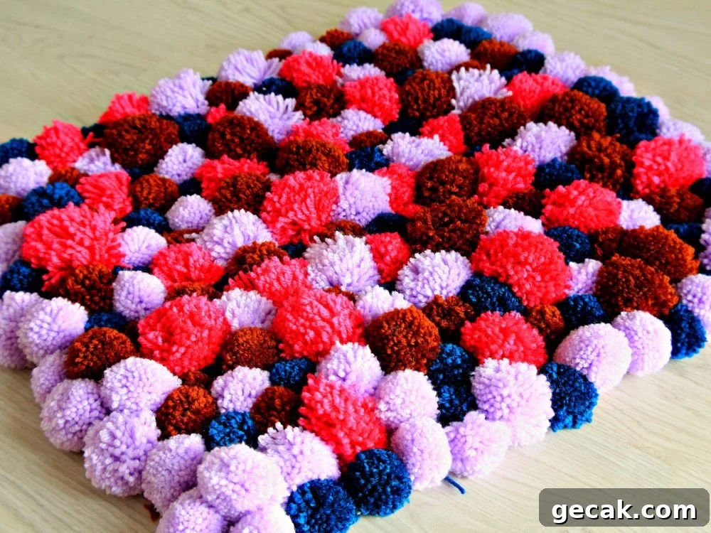 DIY Pom Pom Rug