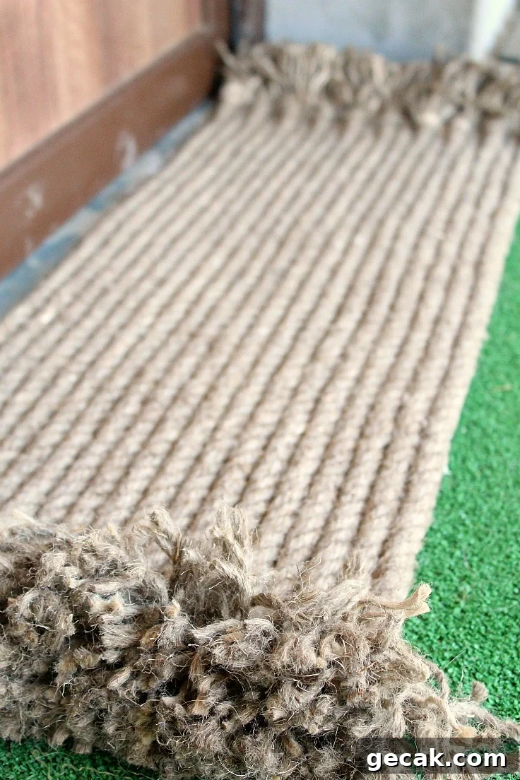 How to make a rug with rope
