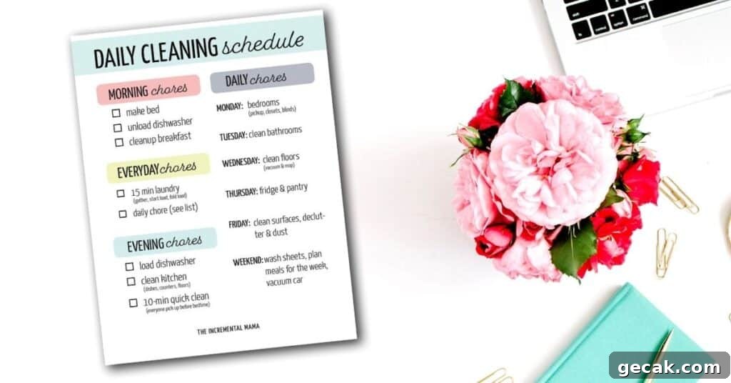 3 Brilliant Laundry Folding Hacks to Stay Always Caught Up 4 realistic cleaning schedule printable