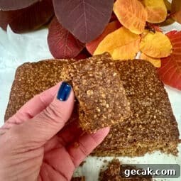 Yorkshire Parkin, baked and cut