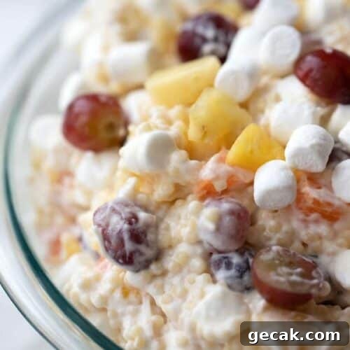Classic Frog Eye Salad Recipe — Creamy Ambrosia-Style Dessert 5 mom's frog eye salad