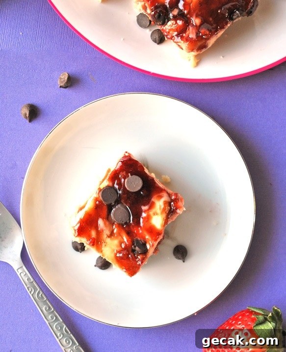balsamic strawberry cheesecake bars