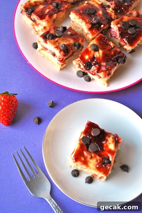 balsamic strawberry cheesecake bars