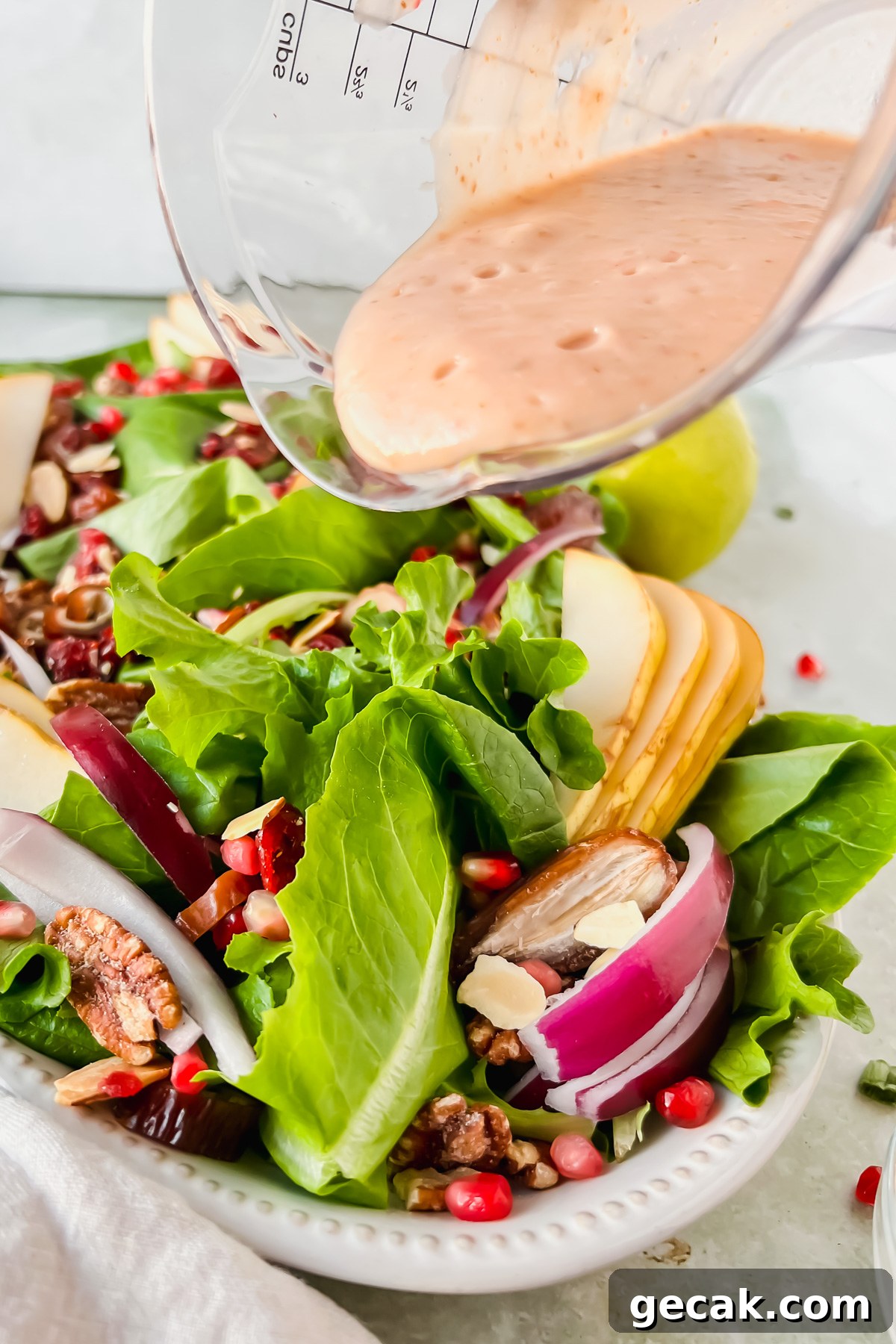 pear vinaigrette bottle