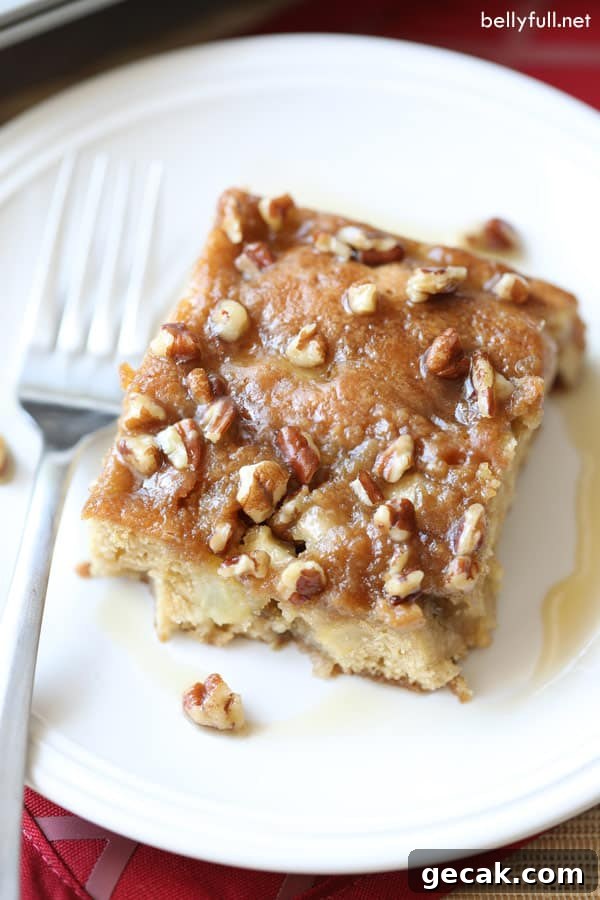 slice of Maple Apple Cake