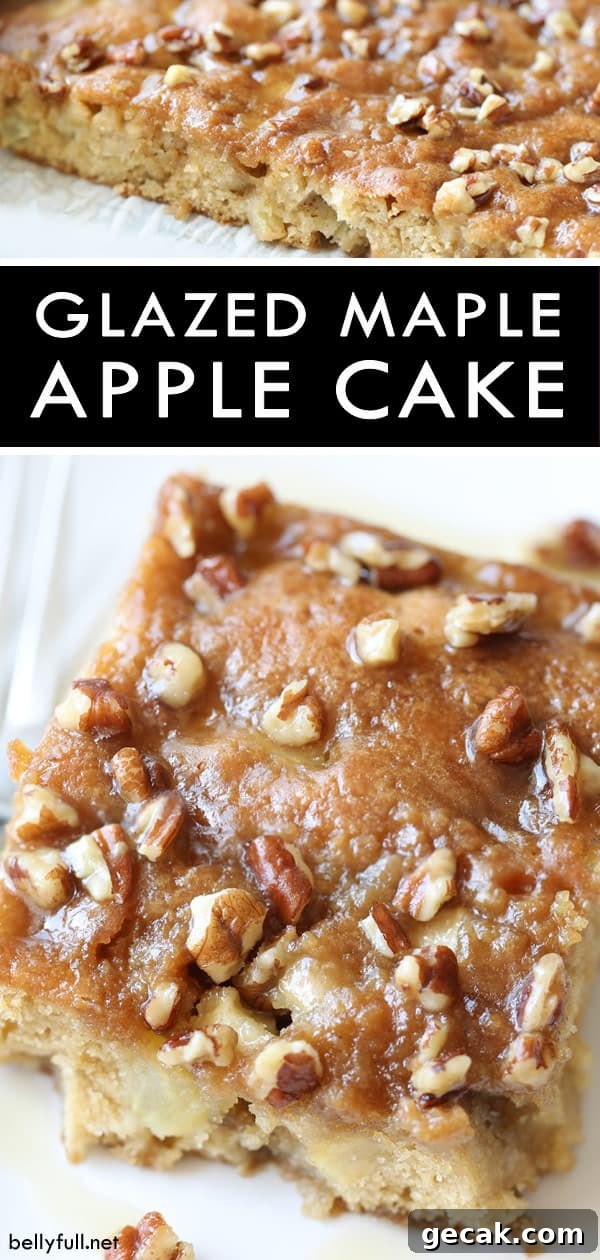 Glazed Maple Apple Cake