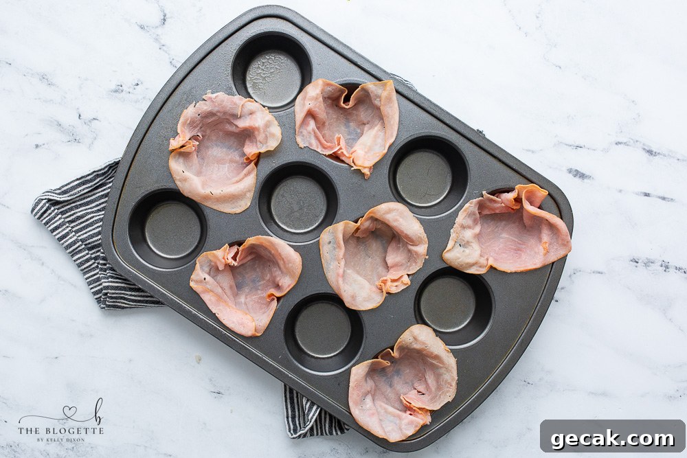 Ham muffin cups
