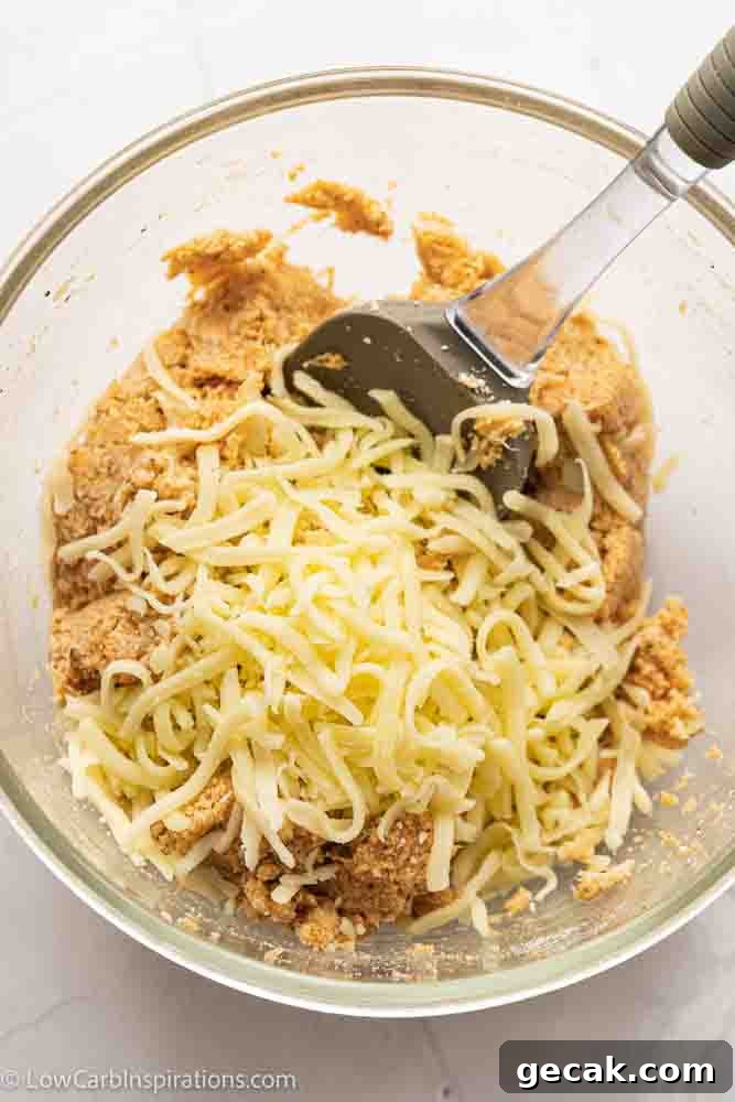 Savory Cauliflower Pancakes with Herbs and Parmesan 8 cauliflower mixture with cheese on top