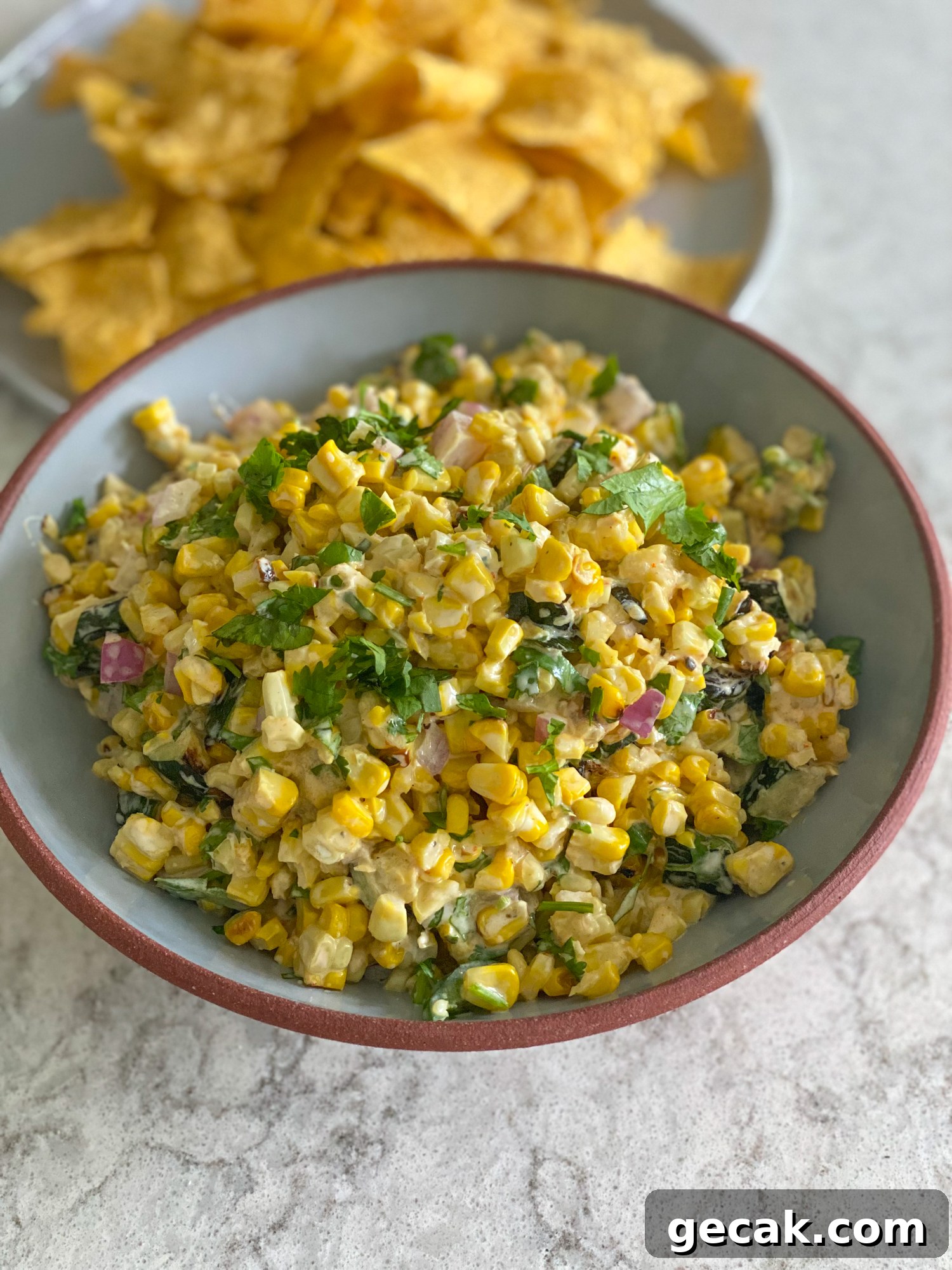 Mexican Street Corn Salad close-up