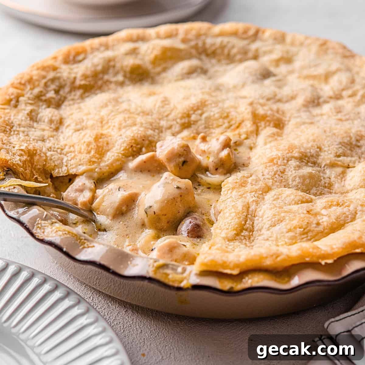 Creamy Chicken & Mushroom Pie Recipe for Home Baking 2 Chicken and Mushroom Pie.