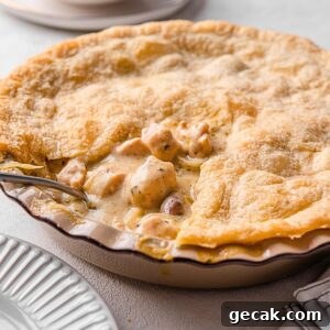 Creamy Chicken & Mushroom Pie Recipe for Home Baking 11 Chicken and Mushroom Pie.