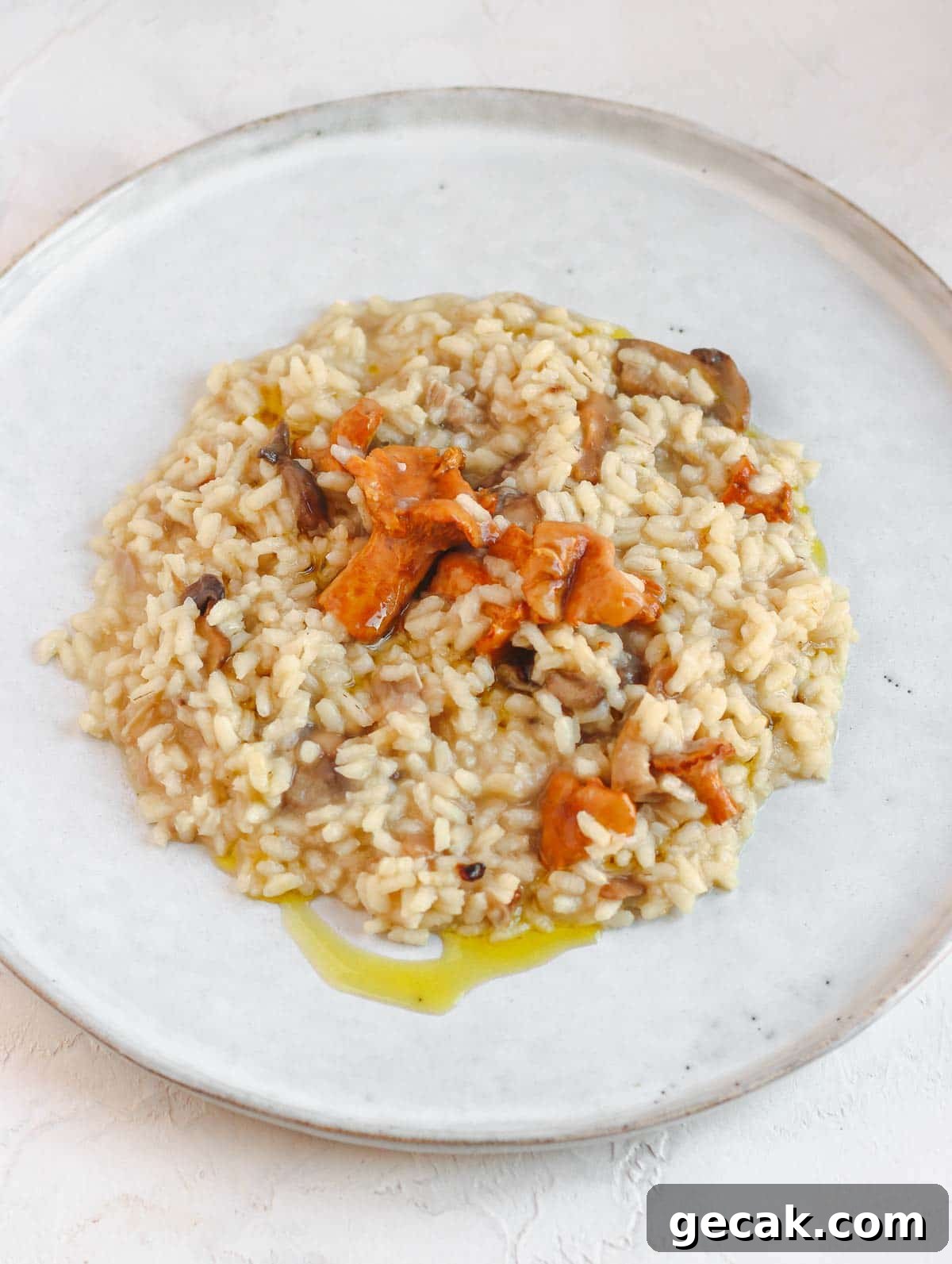 vegan mushroom risotto
