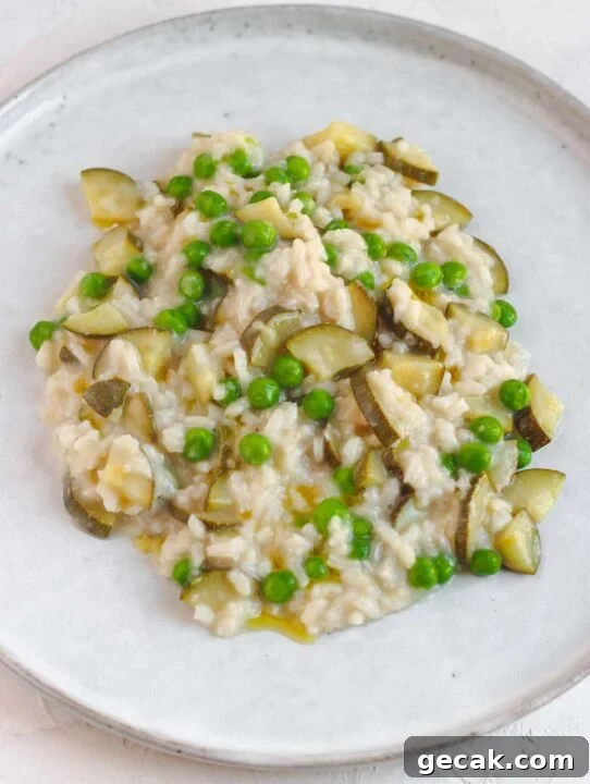vegan zucchini risotto