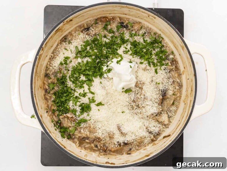parsley and vegan butter in a casserole