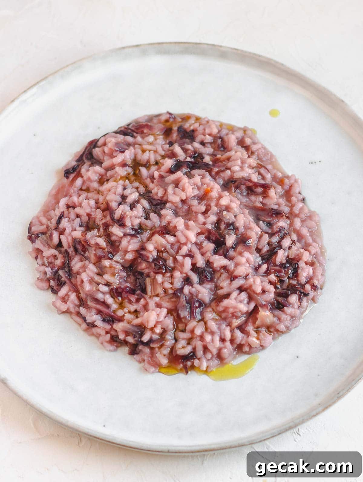 vegan chicory risotto
