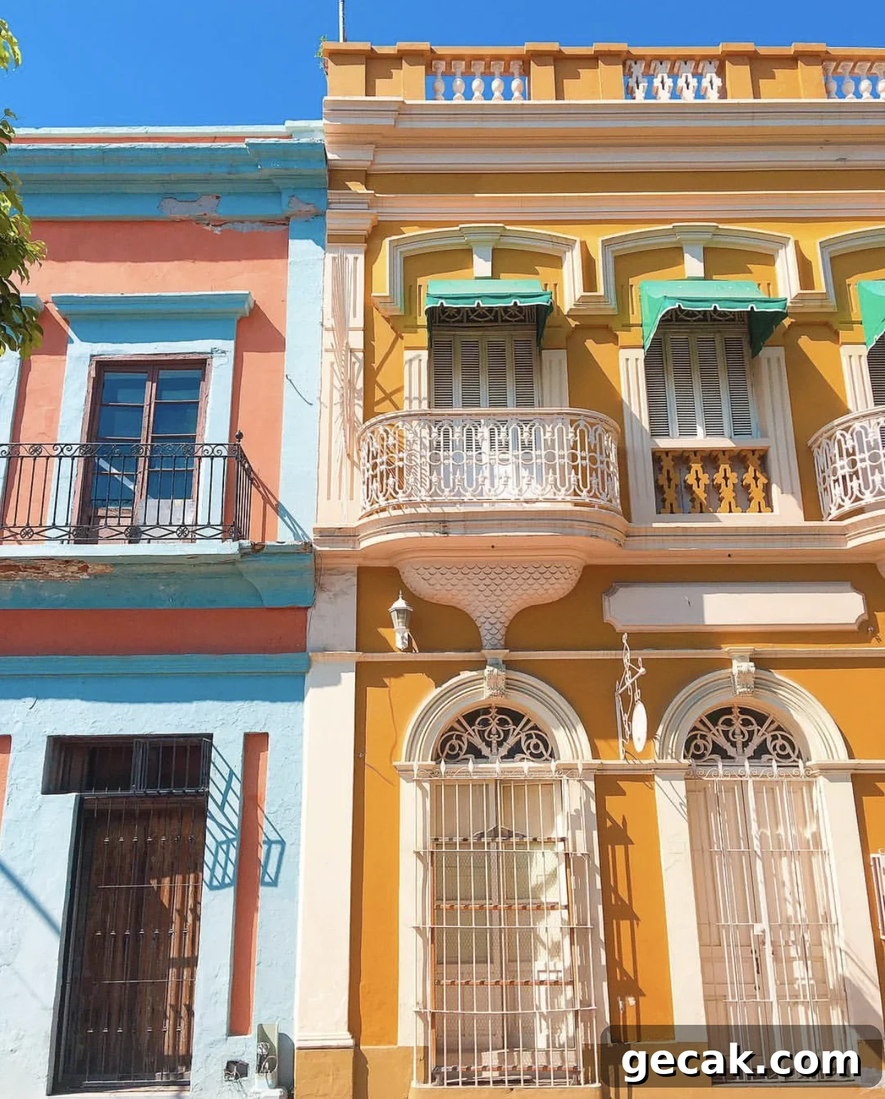 Colorful Buildings in Mazatlan Mexico Picture