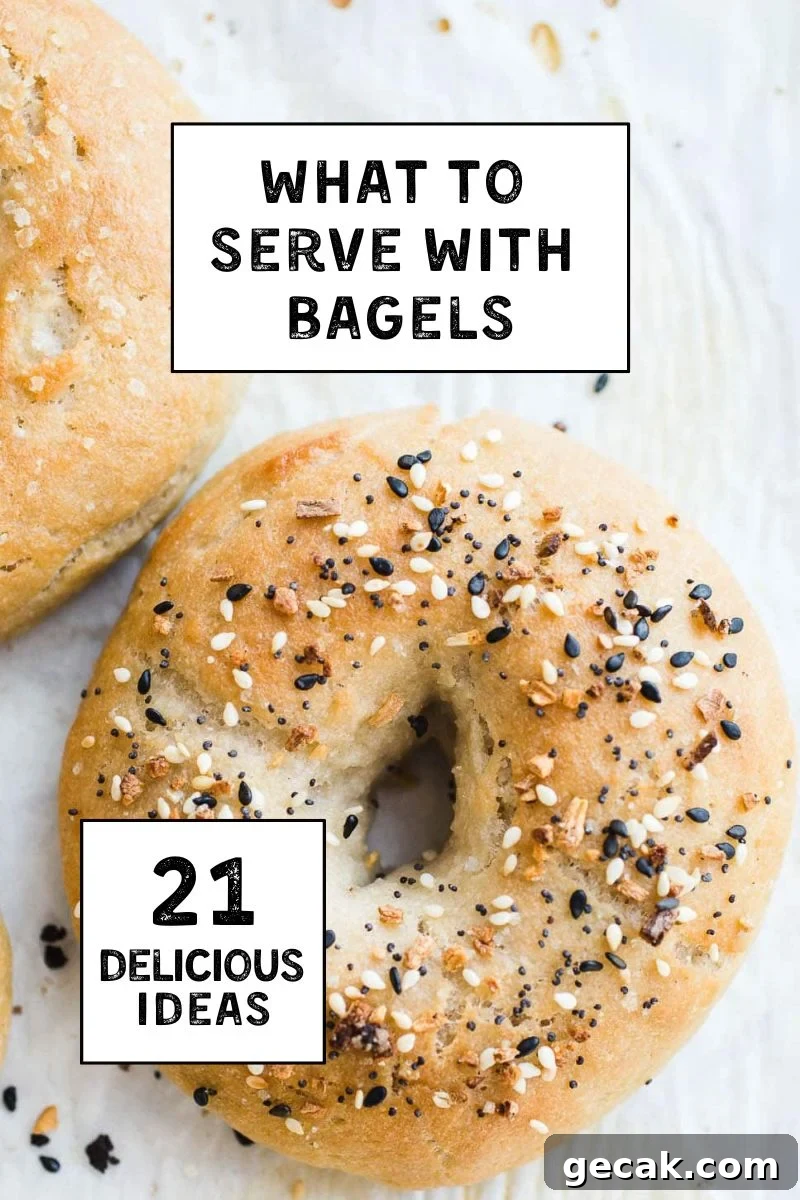 21 Tasty Pairings to Serve with Bagels 2 A bagel on parchment paper.