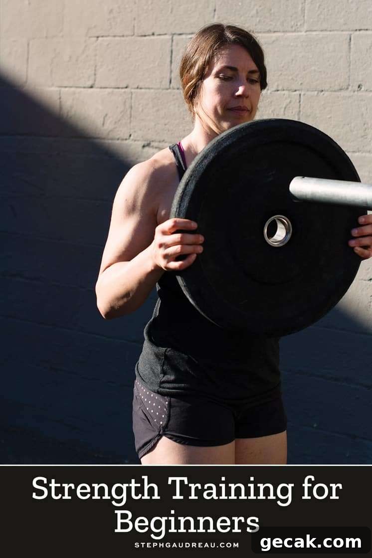 Strength Training for Beginners: 4 Essential Tips to Start Right 5 woman with brown hair puts weight plate onto the end of a barbell