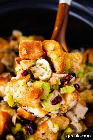 Easy Crockpot Stuffing