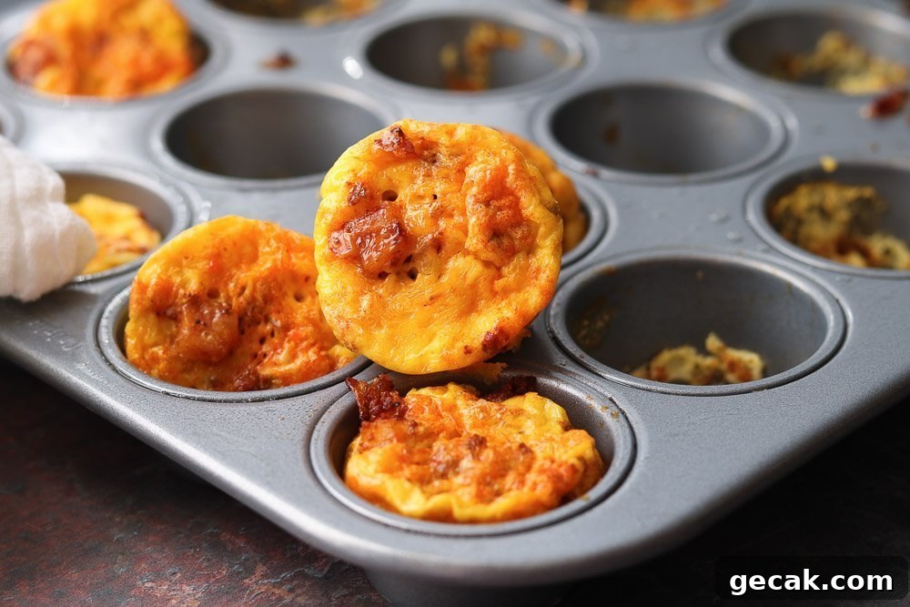 easy chorizo egg bites on muffin tin