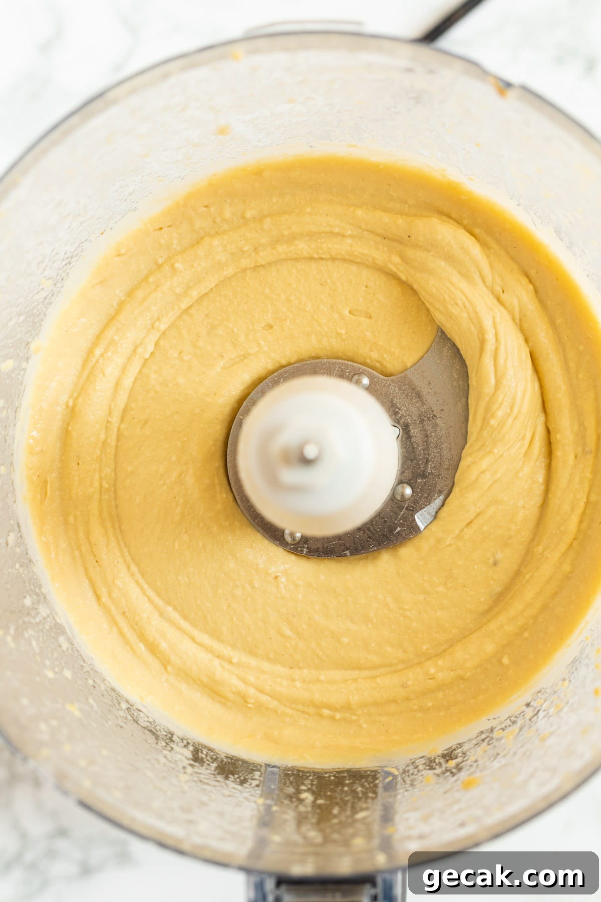 Creamy Chickpea Hummus Recipe: Classic Homemade Dip 7 Hummus in a food processor.
