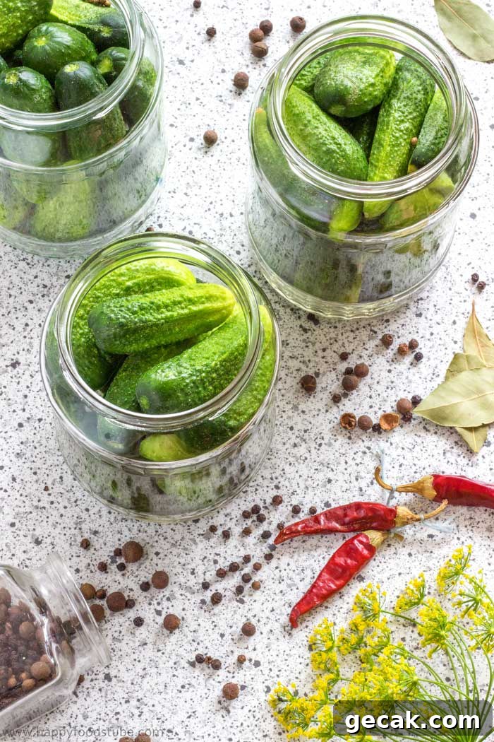 Perfect Dill Pickle Recipe. This crunchy, spicy sweet and sour dill pickles recipe is our favorite!