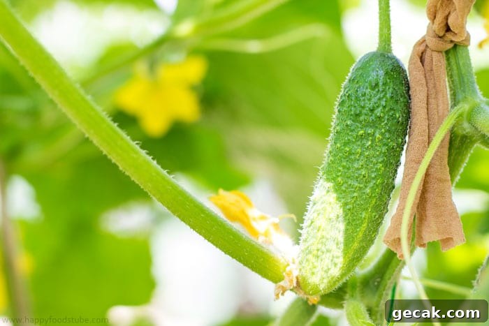 Fresh Cucumber from Garden for Dill Pickles