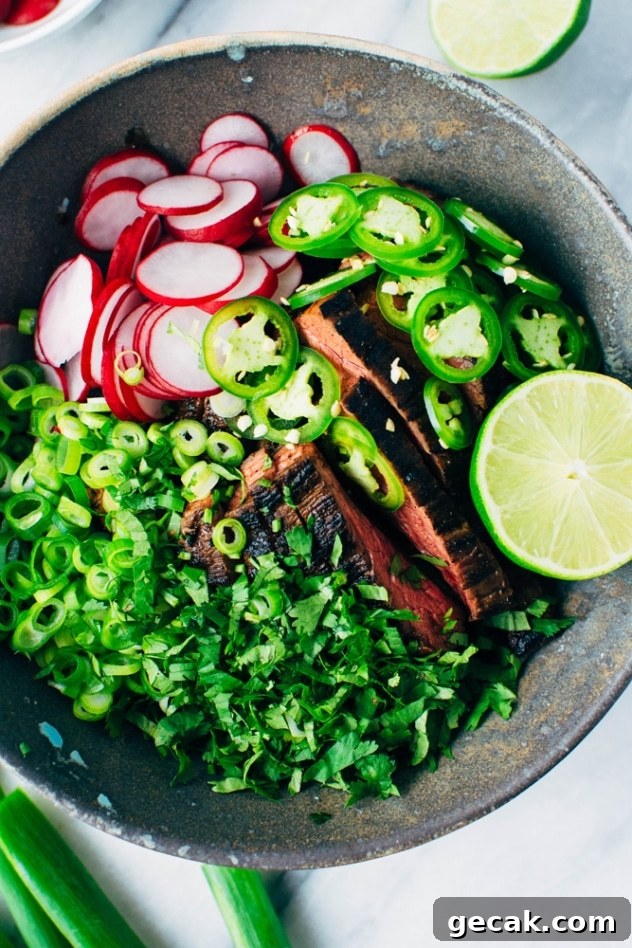 Spicy Thai Marinated Skirt Steak Tacos with Avocado (Paleo) 4 Spicy thai marinated skirt steak tacos and avocado are super bold and umami packed paleo friendly tacos that are super versatile and easy to make!
