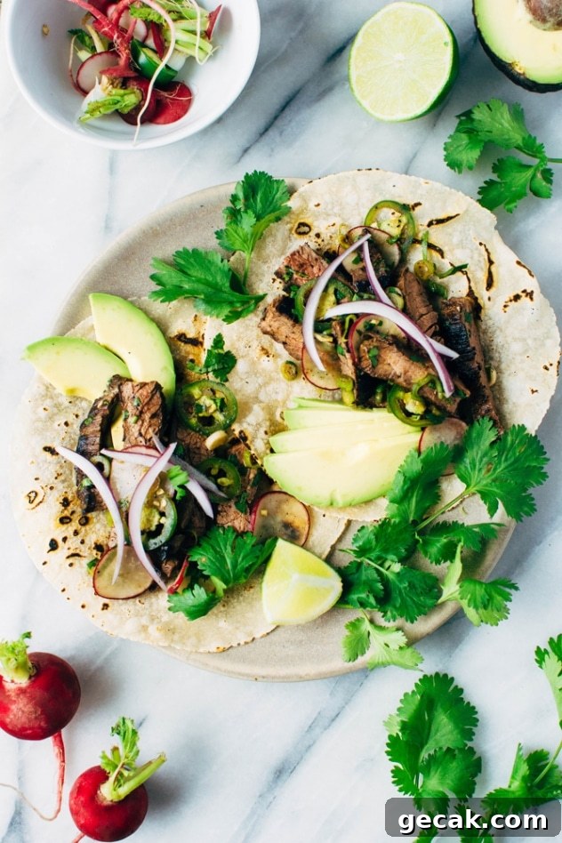 Spicy Thai Marinated Skirt Steak Tacos with Avocado (Paleo) 6 img 4005 5