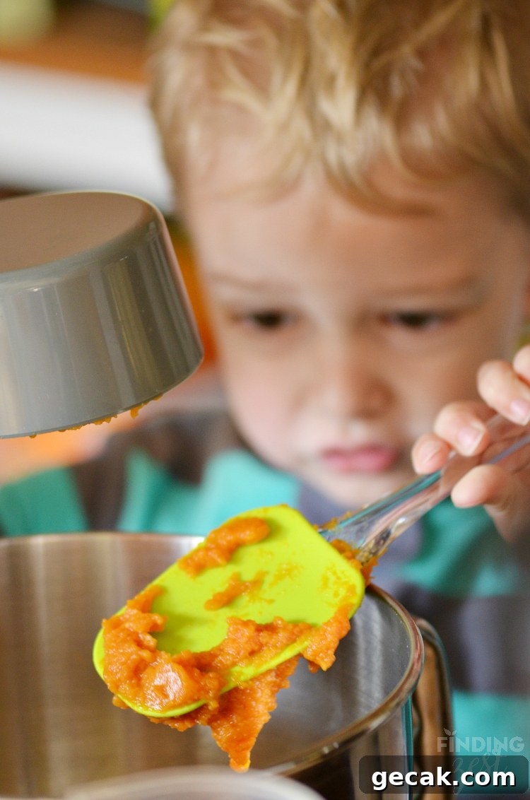 Pumpkin Cream Cheese Coffee Cake Recipe for Fall Gatherings 3 Wes Adding Pumpkin to Coffee Cake