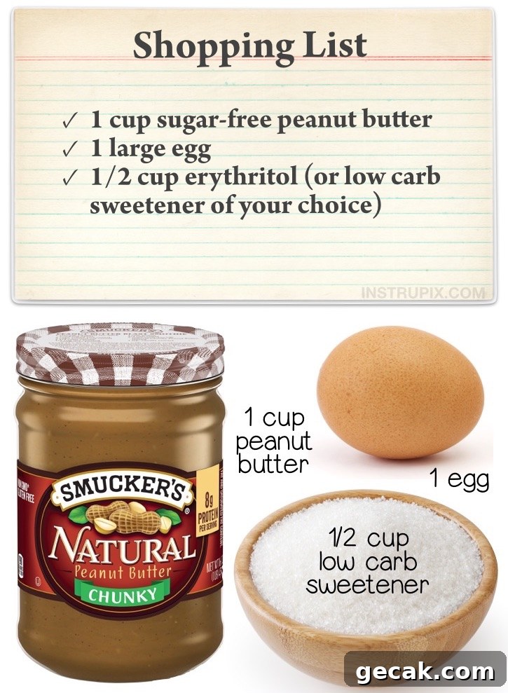 Keto Peanut Butter Cookies Recipe (Low-Carb, Sugar-Free) 3 Easy Keto Peanut Butter Cookies (3 Ingredients) - Looking for low carb desserts to make at home? These quick and easy peanut butter cookies are the best last minute low carb dessert!