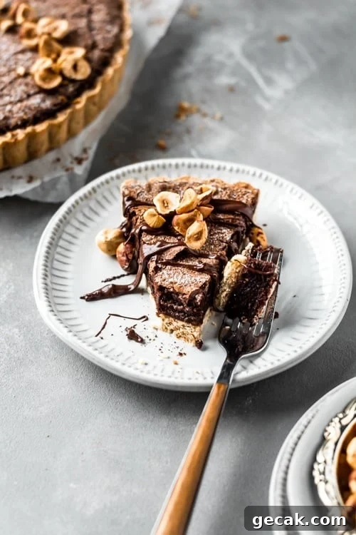 Chocolate Hazelnut Tart with Crunchy Hazelnut Crust 8 img 4184 7