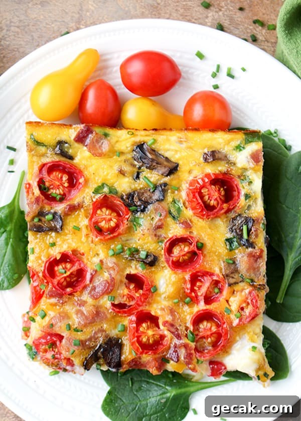 Spaghetti squash casserole slice
