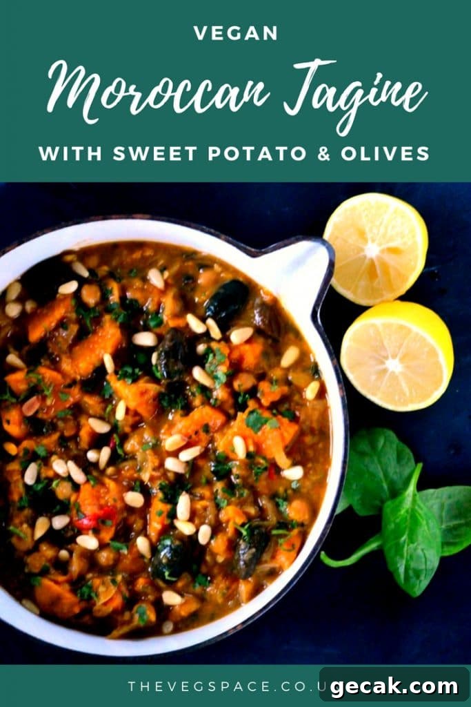 Lemony Vegan Tagine with Sweet Potato & Olives