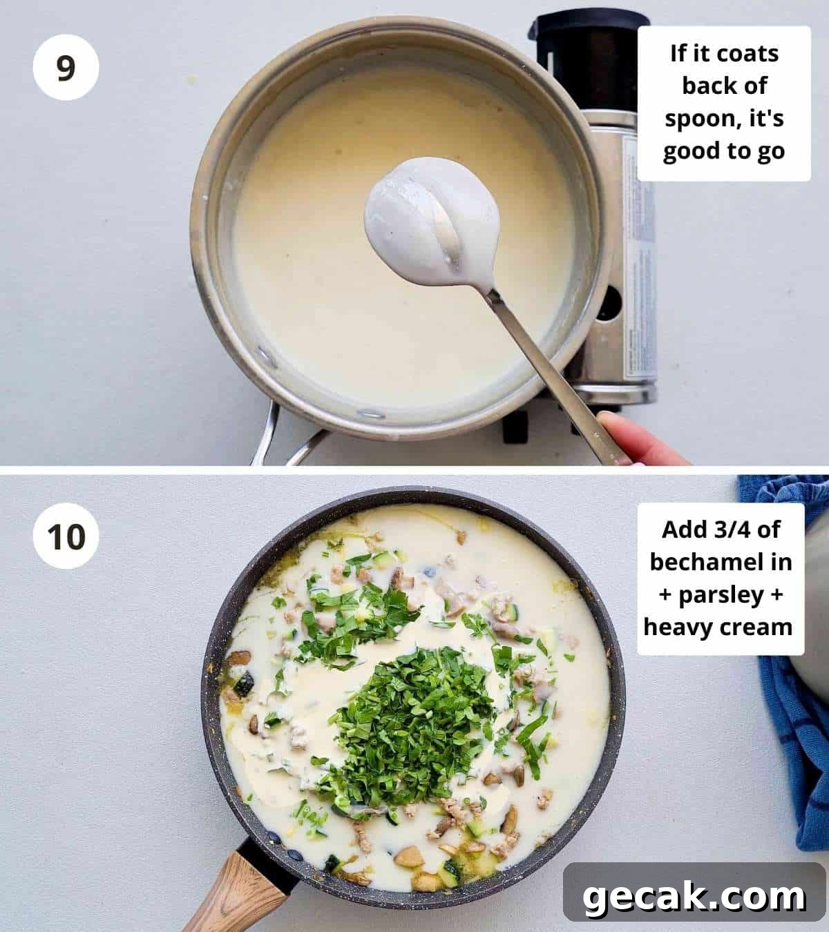 Cooking instructions step by step collage part 4