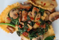 Creamy Mushroom Ravioli Recipe with Herbed Brown Butter Sauce