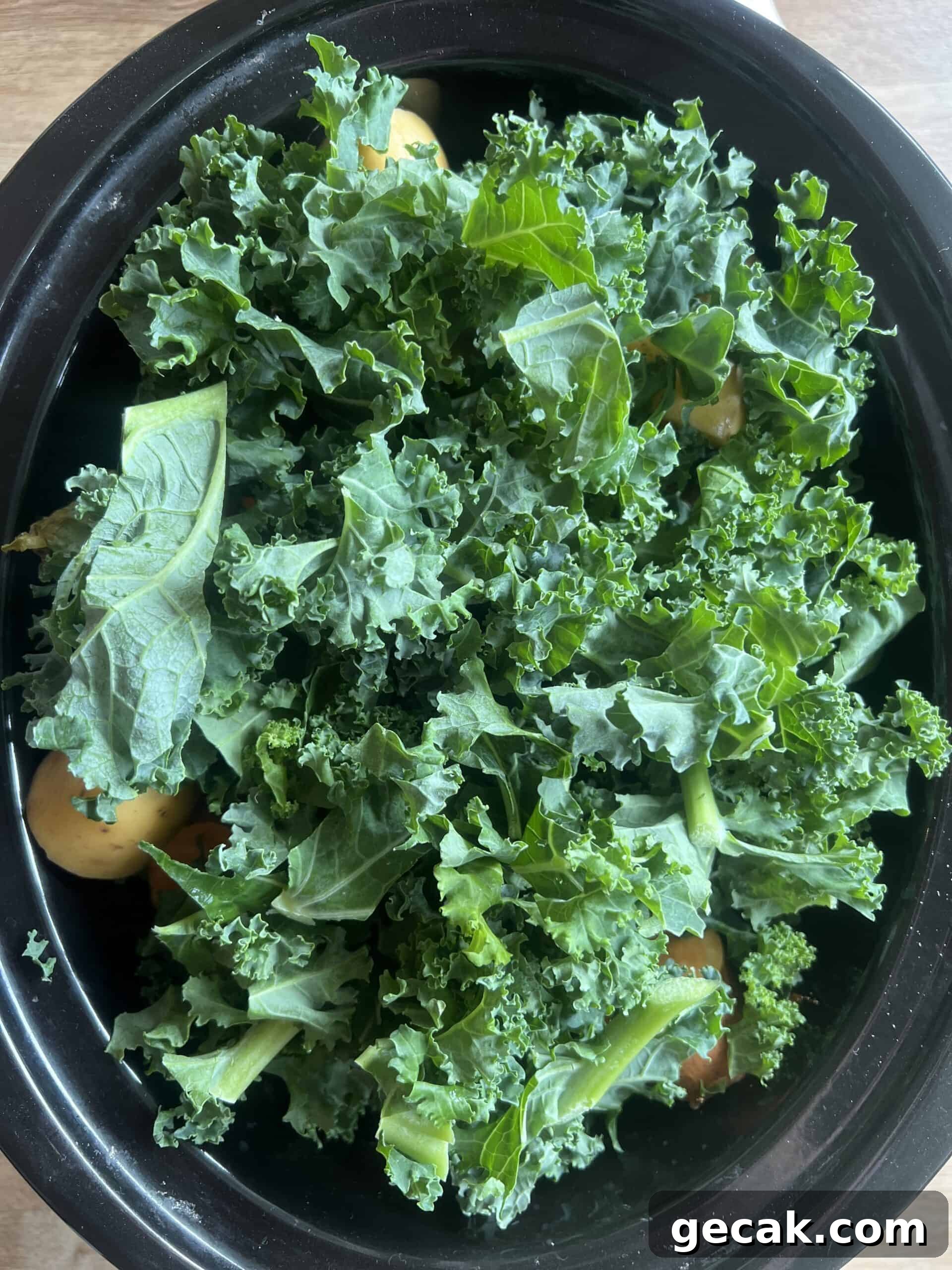 The rest of the ingredients in the crockpot prior to cooking.