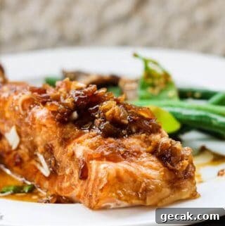 Grilled Salmon with Simple Homemade Teriyaki Sauce
