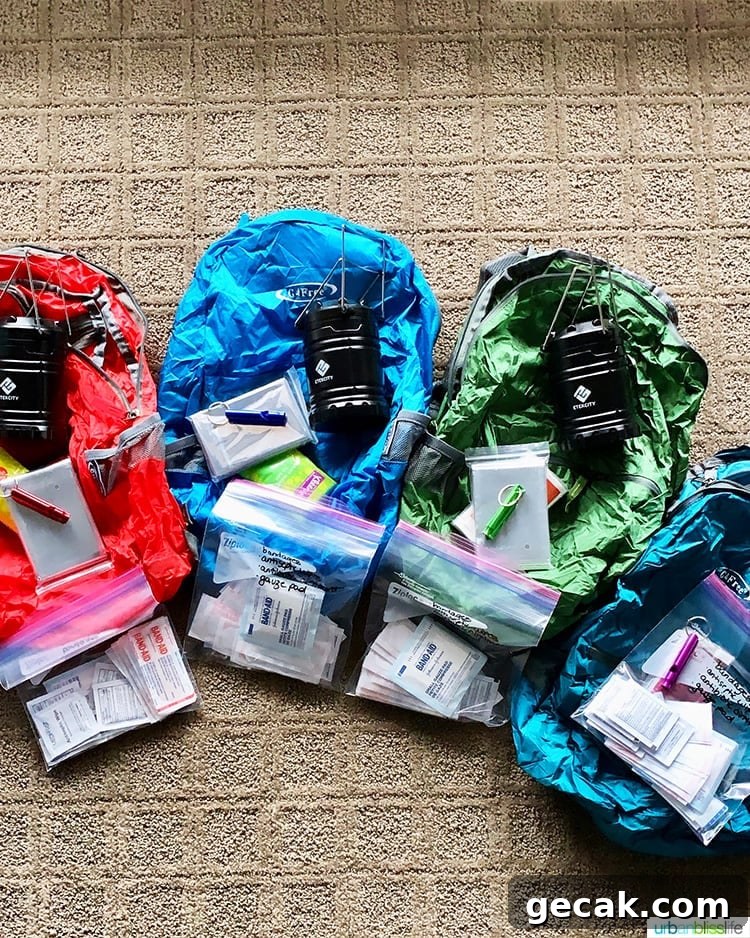 emergency go bags