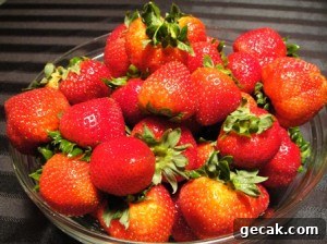 fresh strawberries