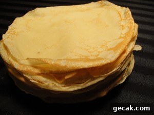 homemade crepes