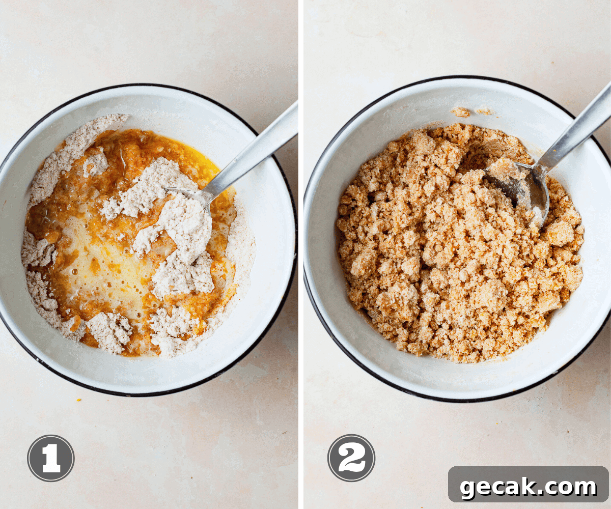 Brown sugar streusel topping